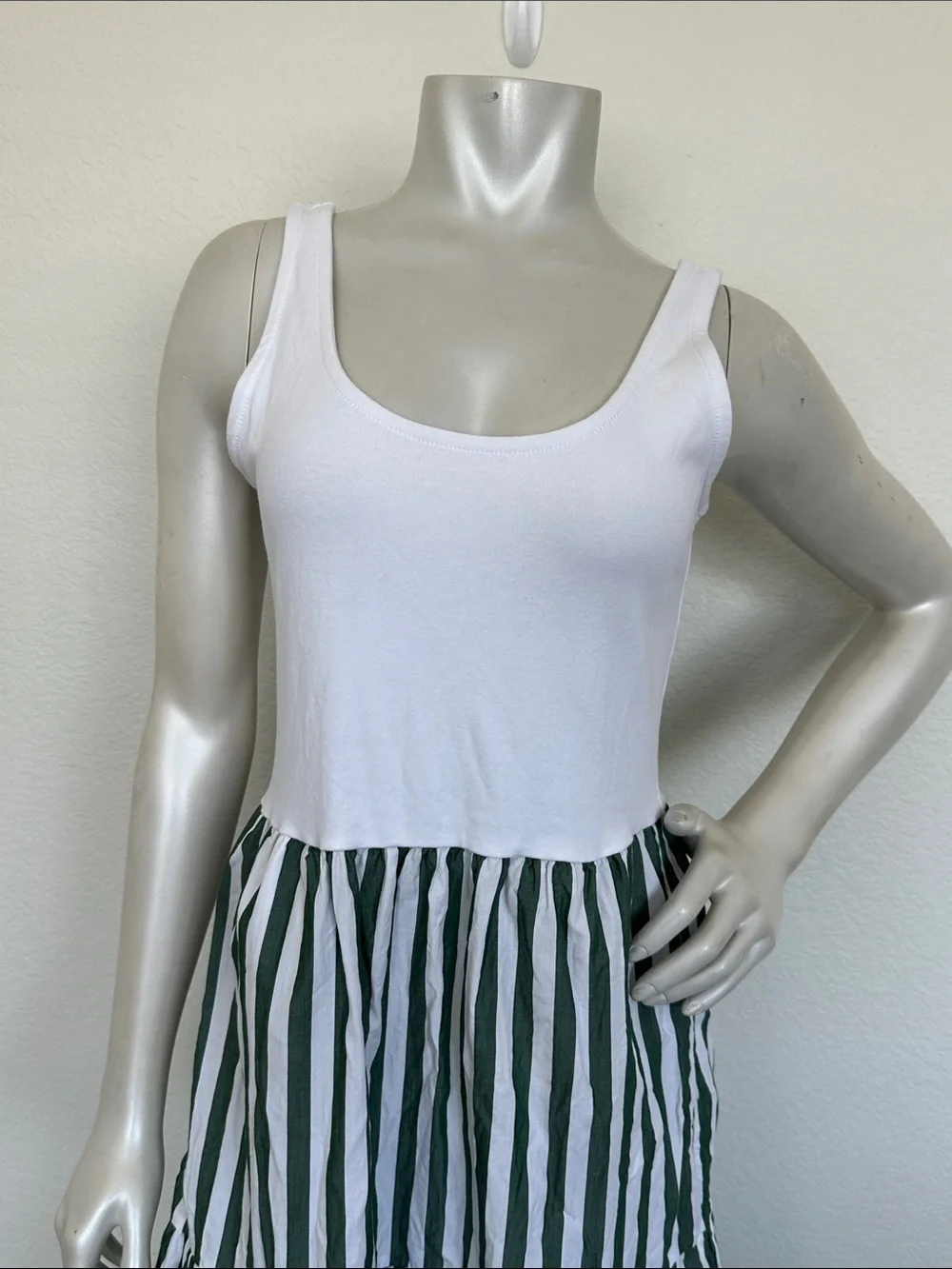 J.Crew Petite striped tiered knit mixy dress